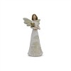 Beige Floral Etched Angel Figurine (Set of 3) - 3 of 4