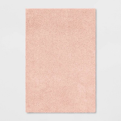 Photo 1 of 4' X 5'6"; Shag Rug Pink - Room Essentials