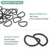 Unique Bargains Durable Multipurpose Iron Non-Welded Dee Rings Metal Buckle for Purse 20 Pcs - 2 of 4