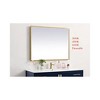 Elegant Lighting Pier 30x30 inch LED Mirror with Adjustable Color Temperature 3000K/4200K/6400K in Brass - 3 of 4