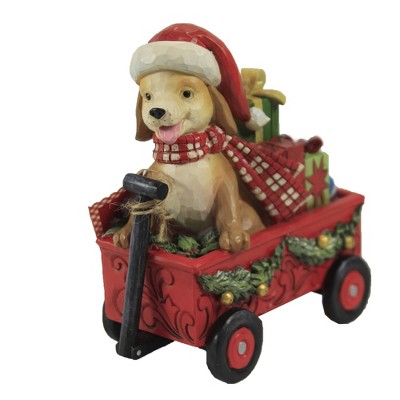 Jim Shore 5.5" Winter Welcome Wagon Country Living  -  Decorative Figurines