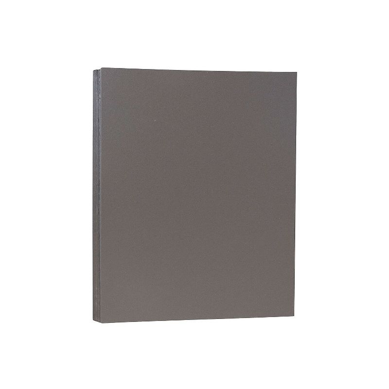 JAM Paper 80 lb. Cardstock Paper 8.5" x 11" Dark Gray 250 Sheets/Ream (26396471B), 2 of 3
