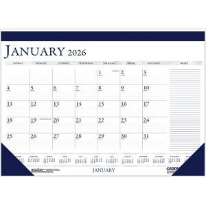 2026 House of Doolittle 22" x 17" Monthly Desk Pad Calendar Blue (164-26) - 1 of 1