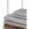 Kate Aurora Hotel Living Ultra Soft Microfiber Hypoallergenic Sheet Sets - Gray, Twin - 2 of 4
