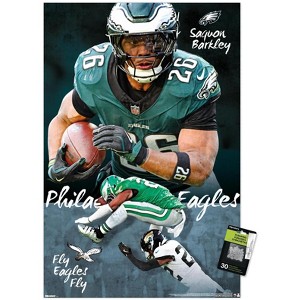 Trends International NFL Philadelphia Eagles - Saquon Barkley 25 Unframed Wall Poster Prints - 1 of 4