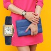 Peugeot Women's Watch 36mm Square Tank Shape Blue Leather Strap Watch - 3 of 4