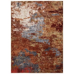 Washable Modern Abstract Living Room Rugs, Soft Non Slip Bedroom Dining Room Carpet, Stain Resistant Floor Rug for Kitchen Office - 1 of 4