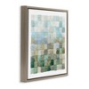Stupell Industries Modern Watercolor Checkered Shapes Floating Frame Canvas Art, Brown, 18" x 18" - 2 of 4