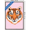 Trends International Illustrated Cool Tiger Framed Wall Poster Prints - 3 of 4