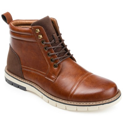 Vance Co. Mens Lucien Cap Toe Ankle Boot