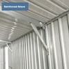 Outdoor Storage Shed, Metal Garden Shed Backyard with 2 Doors and 4 Vents for Car,Truck,Bike, Garbage Can,Tool,Lawnmower - 4 of 4