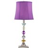 360 Lighting Bijoux Modern Table Lamp 25 1/2" High Multi Colored Stacked Gem Purple Shade for Bedroom Living Room Bedside Nightstand Office Family - 3 of 4