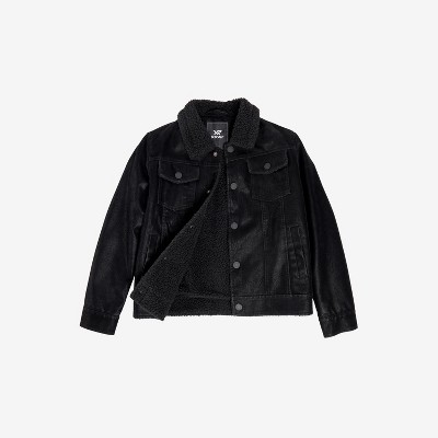 X Ray Boy's Faux Suede Ranger Jacket With Faux Shearling Lining In ...