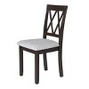 Rubber Wood Dining Chairs Set of 2, Upholstered Kitchen Chairs Side Stylish Kitchen Chairs with Solid Wood Legs and Padded Seat-Tanpinhause - 2 of 4