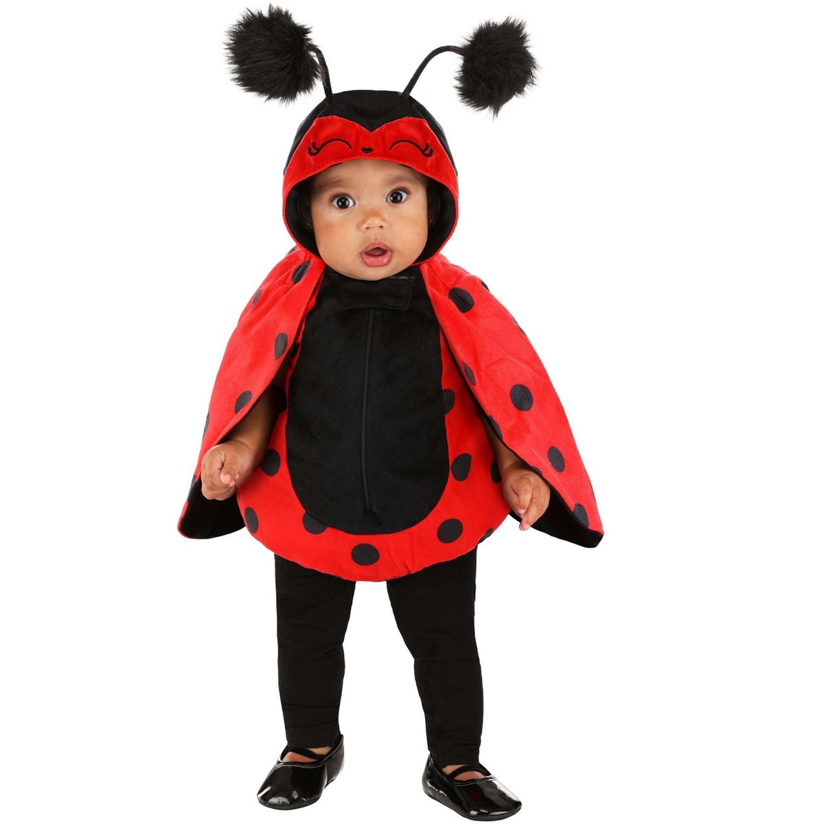 HalloweenCostumes.com Infant Baby Ladybug Costume | Cute Red and Black Insect Dress for Halloween with Wings & Headband