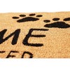 Juvale Cats Welcome People Tolerated Doormat (Coconut Coir) - 4 of 4