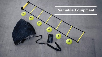 Juvale Agility Ladder Training Equipment, 12 Rung Ladder With 6