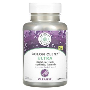 Natural Balance Ultra Colon Clenz | Herbal Cleansing & Regularity Formula for Overnight Support (120 CT) - 1 of 4