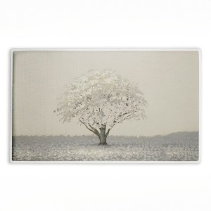 Stupell Industries Neutral Radiance Tree Printed Plush Bath Mat And Bath Rug, Design By Michael Marcon, 18"X30" - 1 of 4