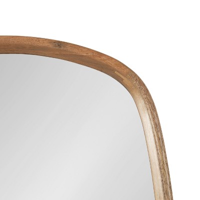 Natural Mango Wood Rectangular Vanity Wall Mirror