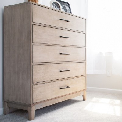 Plank+Beam Solid Wood Contemporary  5-Drawer Dresser