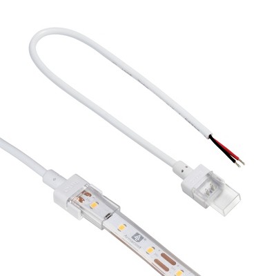 Armacost Lighting 2 Pin LED Strip Light IP67 Outdoor 12 in Wire Lead Connector 2pk Light Accessory