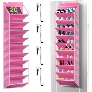Heavy-Duty 10-Tier Over-The-Door Organizer - Sturdy Oxford Fabric Holds 20+ Pairs of Shoes & Boots, Saves 50% Closet Space - 1 of 4