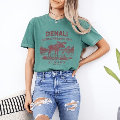 Simply Sage Market Denali National Park and Reserve Alaska EST. 1917 Garment Dyed Tee