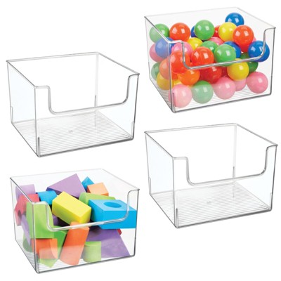 8 Pack Colorful Storage Bins for Classroom - Small Plastic Baskets