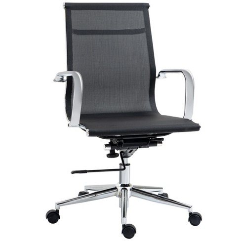 Vinsetto Executive Chair with Adjustable Height & Swivel, 264 lb. Capacity, Black