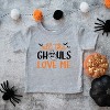 The Juniper Shop All The Ghouls Love Me Bats Youth Short Sleeve Tee - 2 of 3
