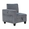 NicBex Corduroy Accent Chair with 1 Arm,Upholstered Living Room Chairs with Hidden Storage,Modern Armchair,Accent Chairs for Living Room - 2 of 4