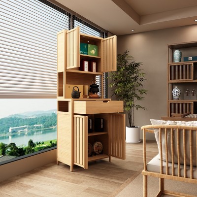 Pantry Cabinet,Freestanding Bamboo Pantry Cabinet With Drawer,Pantry Cabinet Storage,Pantry Cabinet For Kitchen,Dining Room-Cuddlewood