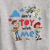 Boys' - Disney - Dont Toy With Me Graphic Long Sleeve Fleece Sweatshirt - 2 of 4