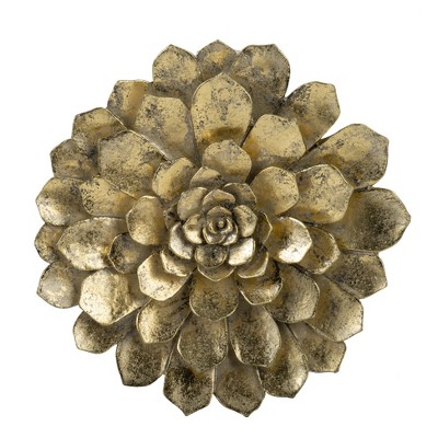 D10.2x2.4inSucculent Wall Plaque