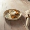 SEVOBAL Serving Platters Handcrafted Ceramic Chip and Dip Serving Set, Elegant Party Platters for Entertaining in Parties, Beige, 1.97"*9.25"*1.97" - 4 of 4