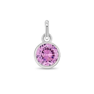 Girls' CZ Birthstone Sterling Silver Charms - In Season Jewelry - 1 of 3