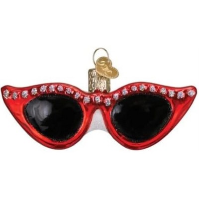 Old World Christmas Blown Glass Ornament for Christmas Tree, Fashion Sunglasses
