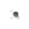 Black Bow Jewelry Sterling Silver Ball of Yarn Bead Charm - 2 of 3