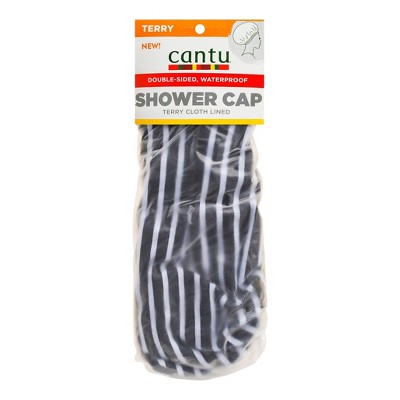 shower cap with terry cloth