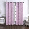RT Designers Collection Liana Jacquard Grommet Curtain Panel Pair 36" x 84" Lilac - 2 of 4