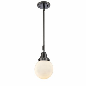 Beacon - 1 Light Stem Hung Mini Pendant In Industrial Style-10.63 Inches Tall and 6 Inches Wide - 1 of 1