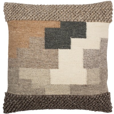 Karlie Pillow - Beige/Ivory - 20" x 20" - Safavieh