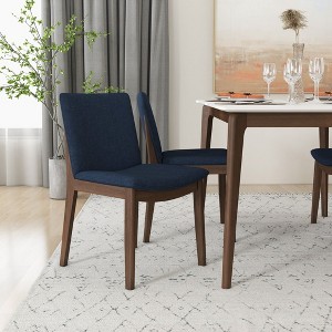 NicBex Mid Century Wooden Dining Chairs Set of 2 with Upholstered Cushion Back,Stylish Accent Chairs for Dining Room,Kitchen,Office - 1 of 4
