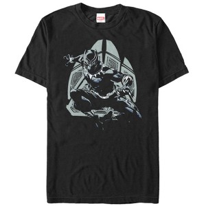Men's Marvel Black Panther Decorative Pattern T-Shirt - 1 of 4