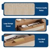 Rattan Sideboard Buffet Cabinet, Farmhouse Natural Storage Accent Cabinets with Drawer - 4 of 4