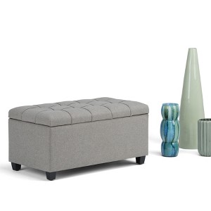 NicBex Faux Leather Storage Ottoman Bench,Storage Ottoman with Tufted Diamond Detail,Modern Storage Bench for Living Room,Bedroom - 1 of 4
