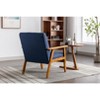 NicBex 1pc Accent Chair Leisure Chair Solid Wood Armrest Feet Lounge Chair Reading Chair Comfy Chair for Living Room Bedroom Studio - 4 of 4