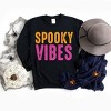 Spooky Vibes Bright Distressed - Women's Graphic Sweatshirt - 2 of 4