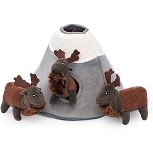 ZippyPaws Burrow, Woodland Friends Elk Mountain - Interactive Dog Toys, Colorful Squeaky Dog Toys, Plush Dog Puzzles - 1 of 1